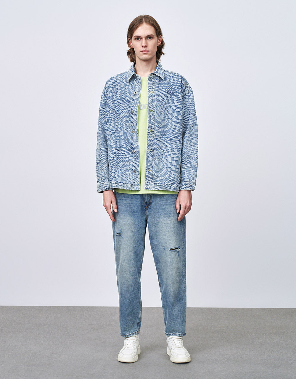 Checkered Denim Shirt