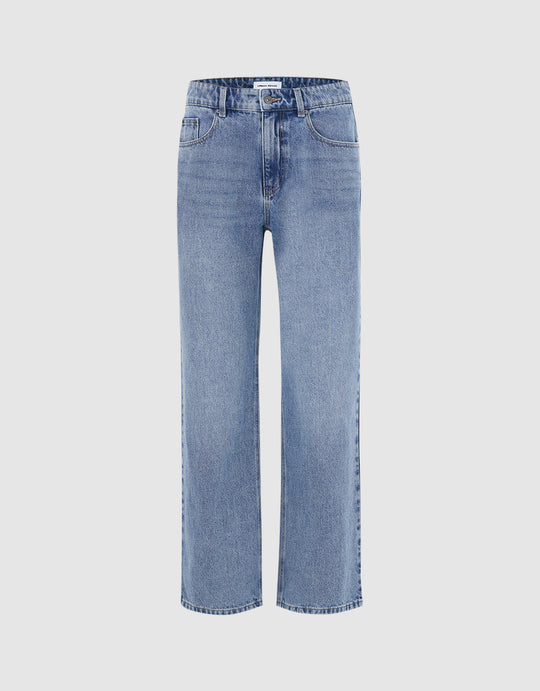 Loose Fit Straight Jeans