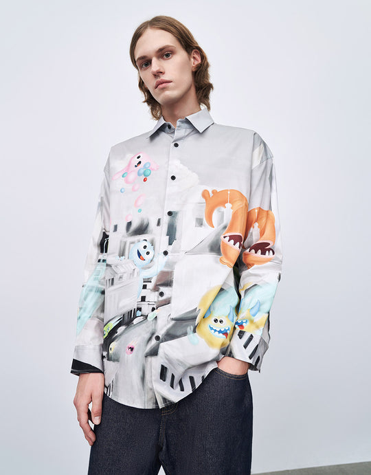 Cartoon Print Shirt