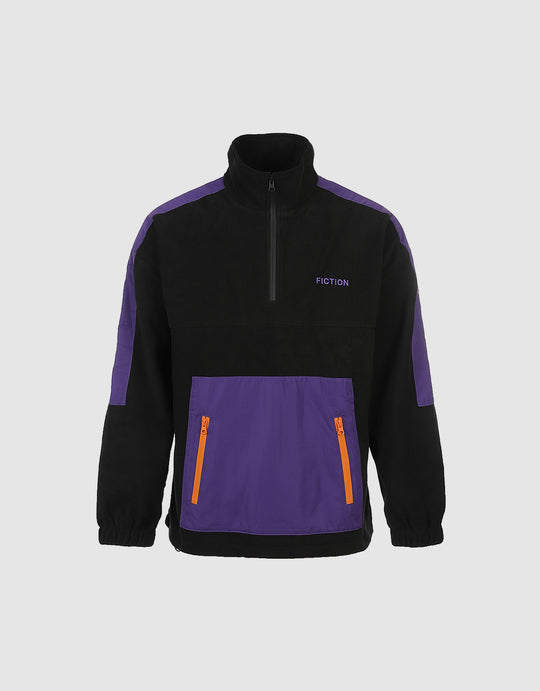 Colorblock Kangaroo Pocket T-Shirt