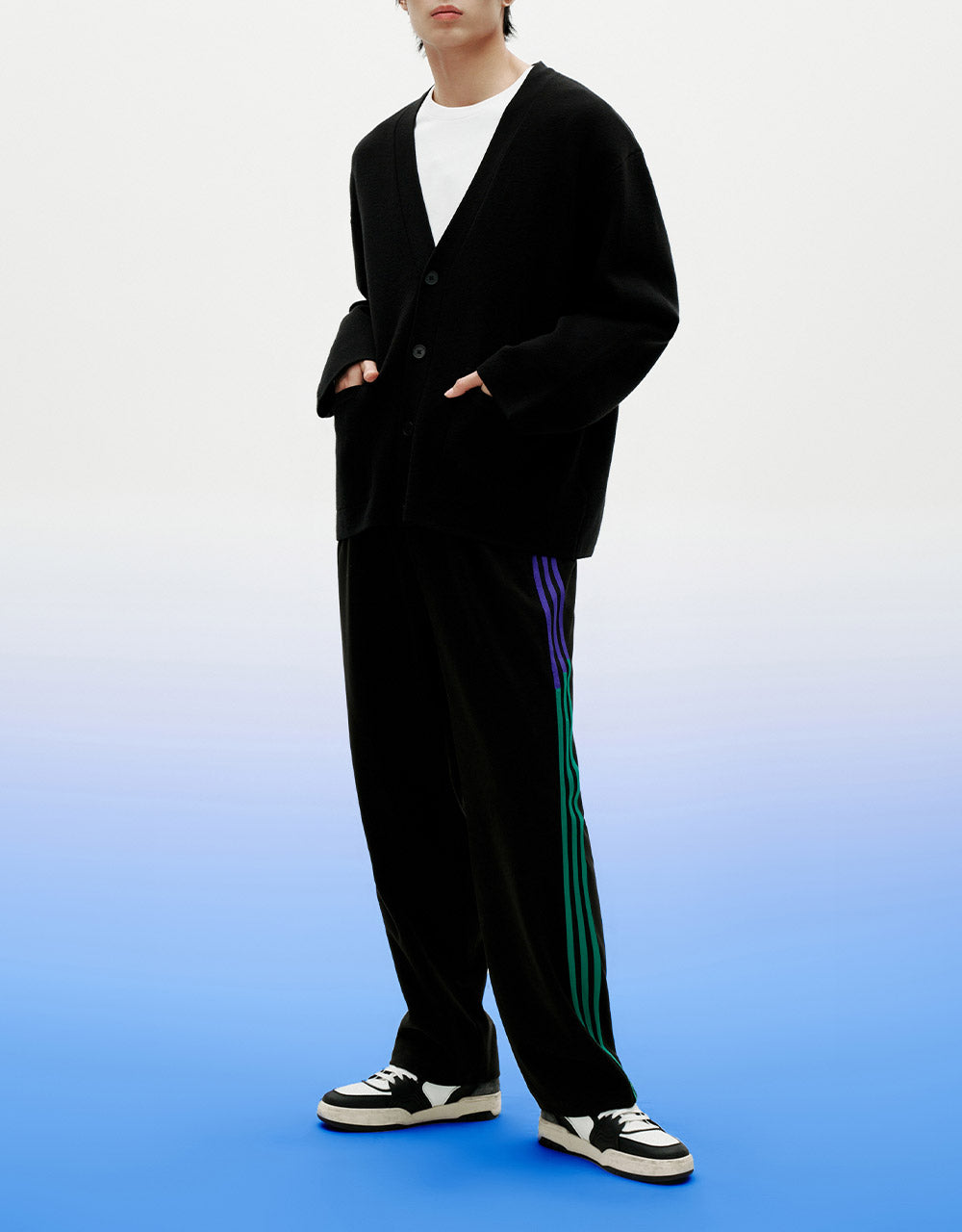 Striped Straight Pants