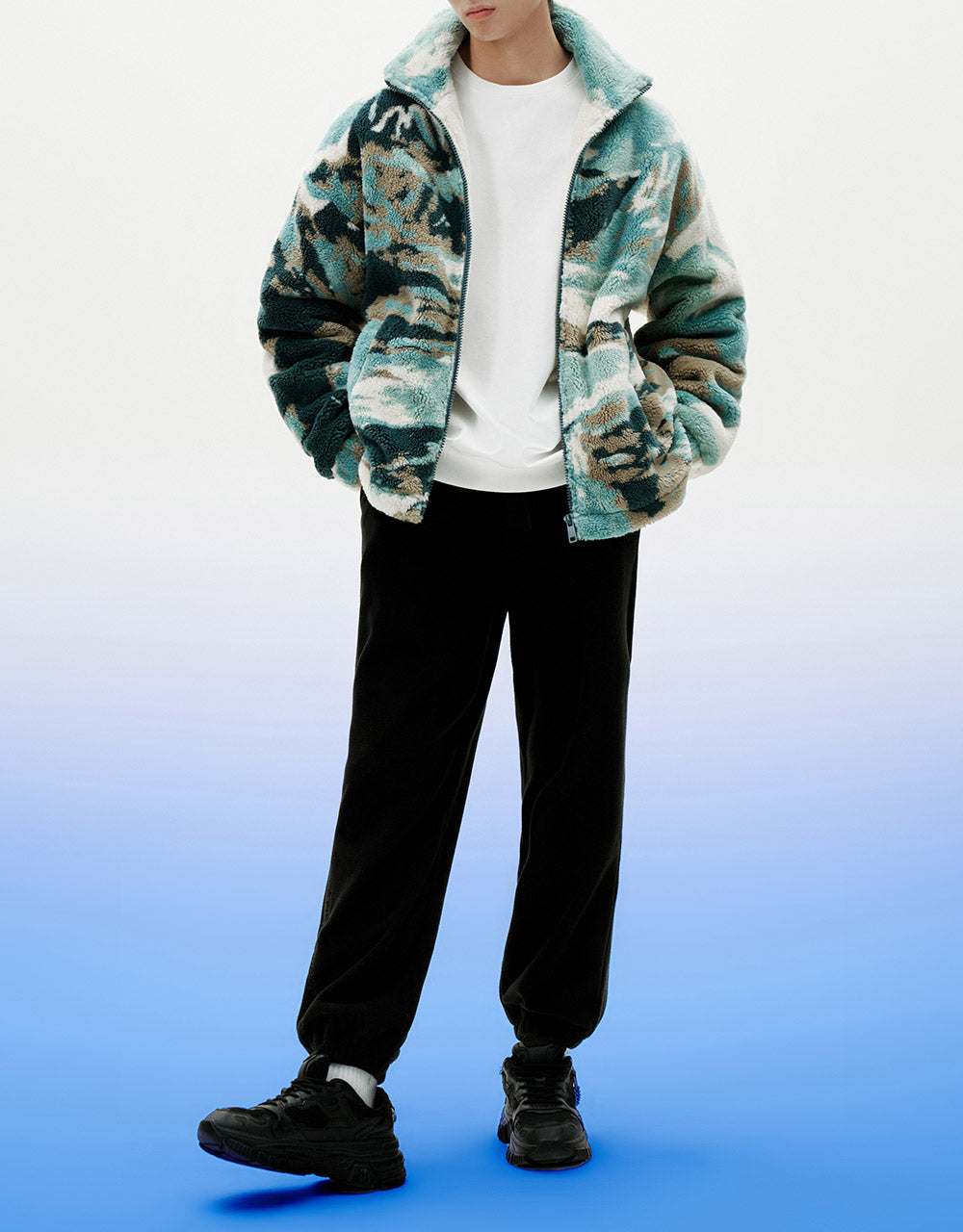 Oversized Elastic Waist Jogger Pants