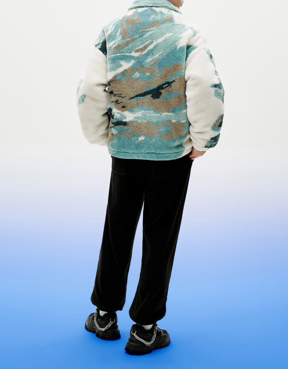 Oversized Elastic Waist Jogger Pants