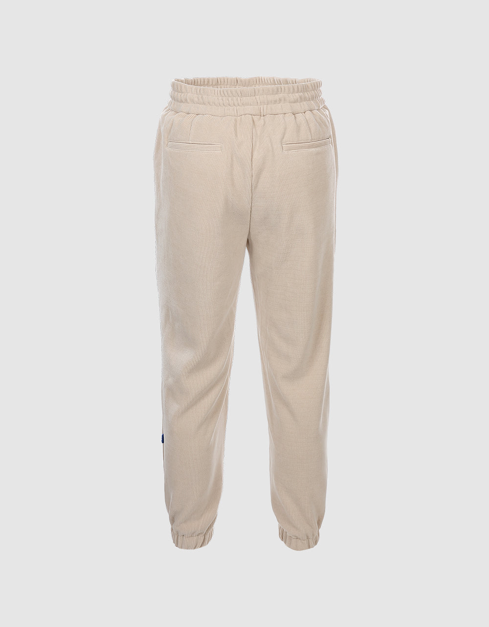 Elastic Waist Textured Jogger Pants