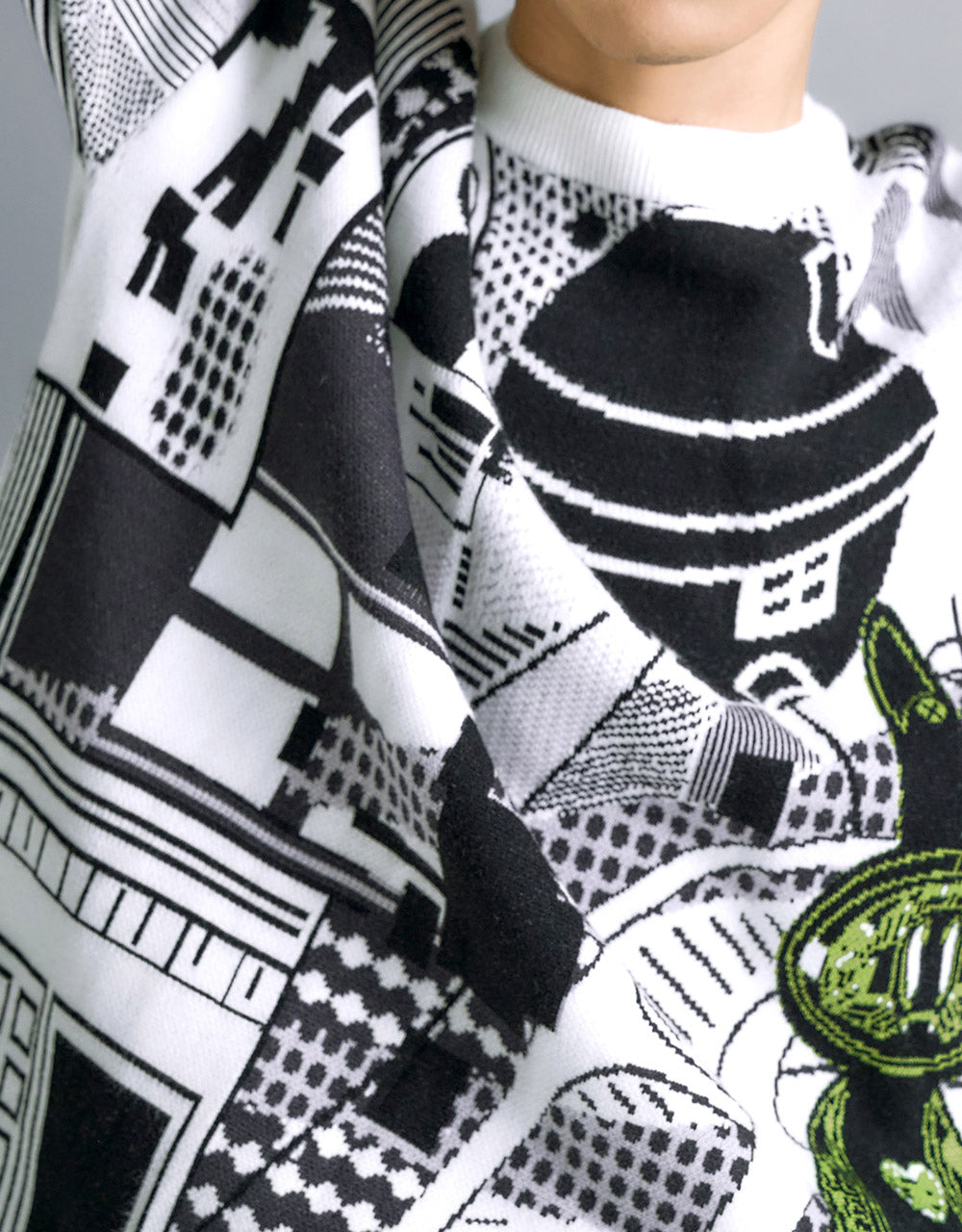 Cartoon Print Sweater