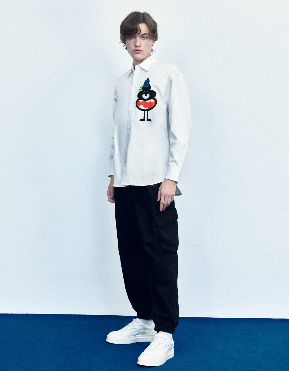 Utility Pocket Belted Jogger Jeans
