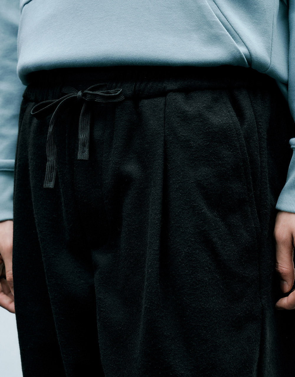 Elastic Waist Straight Pants