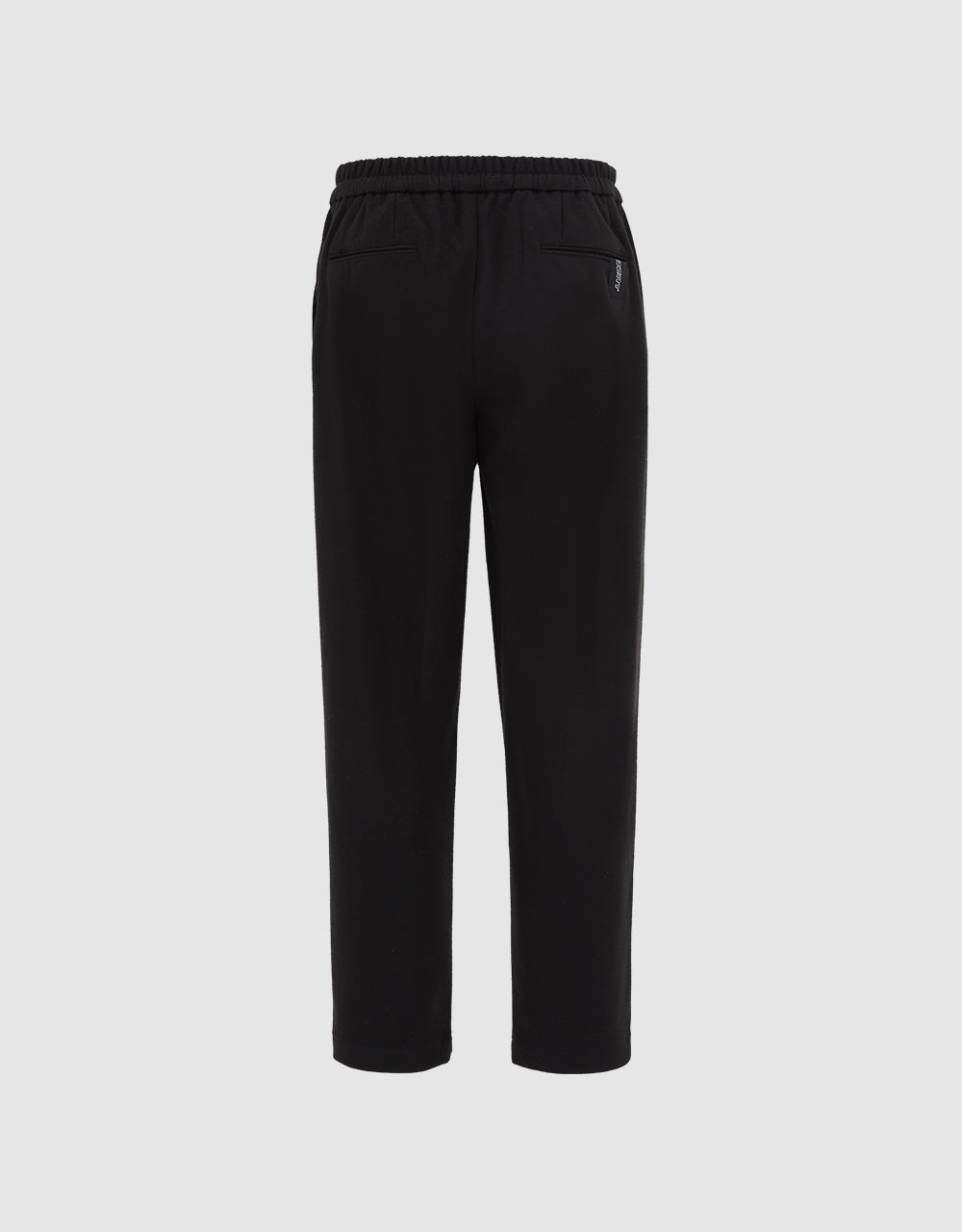 Elastic Waist Straight Pants