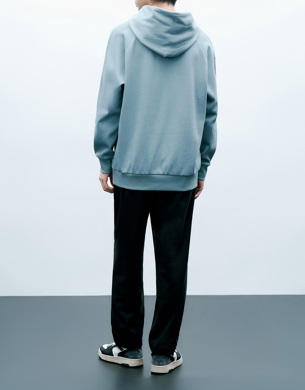 Elastic Waist Straight Pants