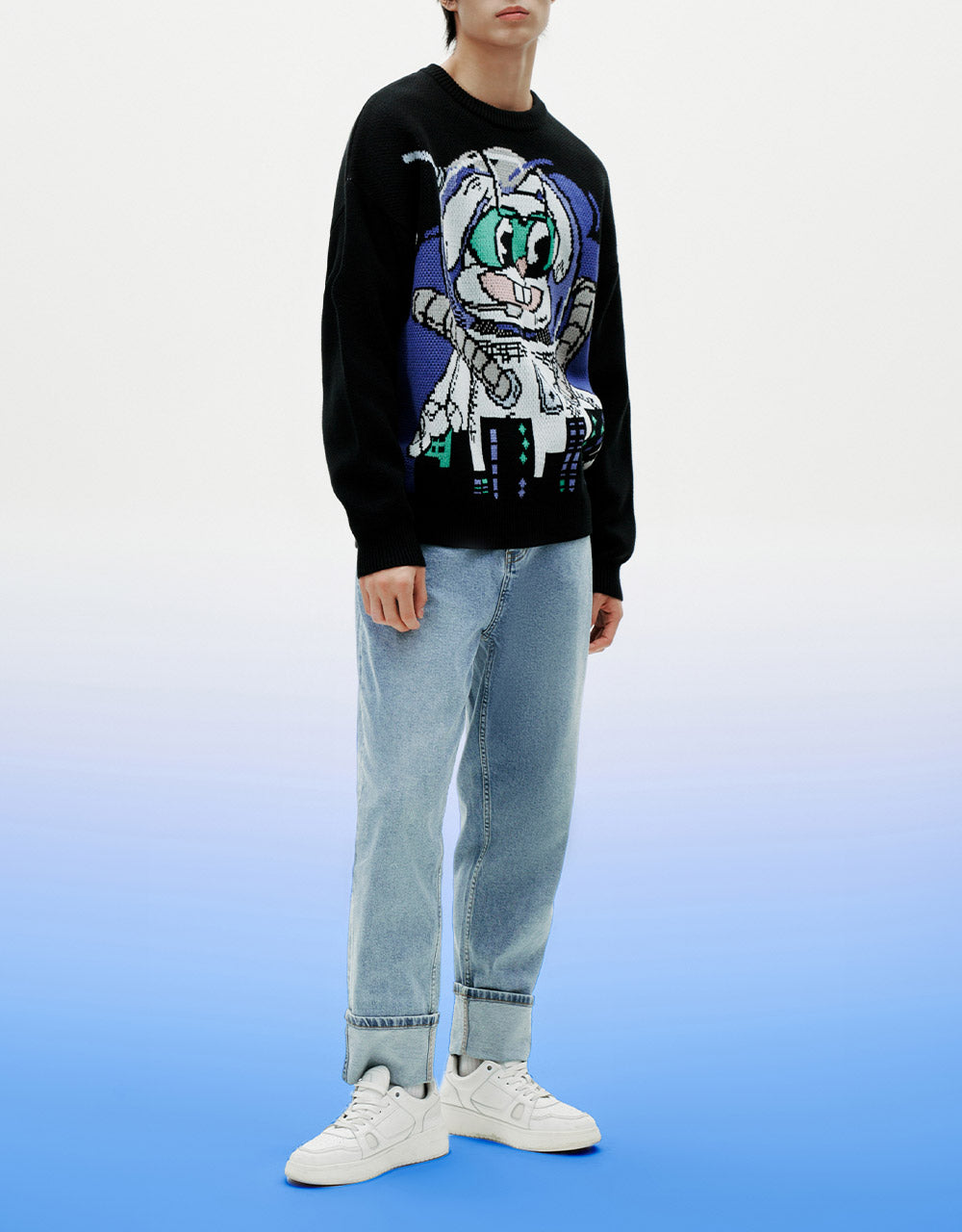 Roll Up Hem Mom Jeans