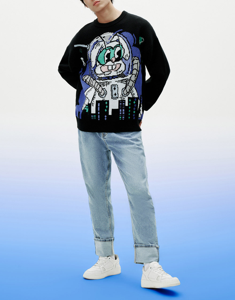 Roll Up Hem Mom Jeans