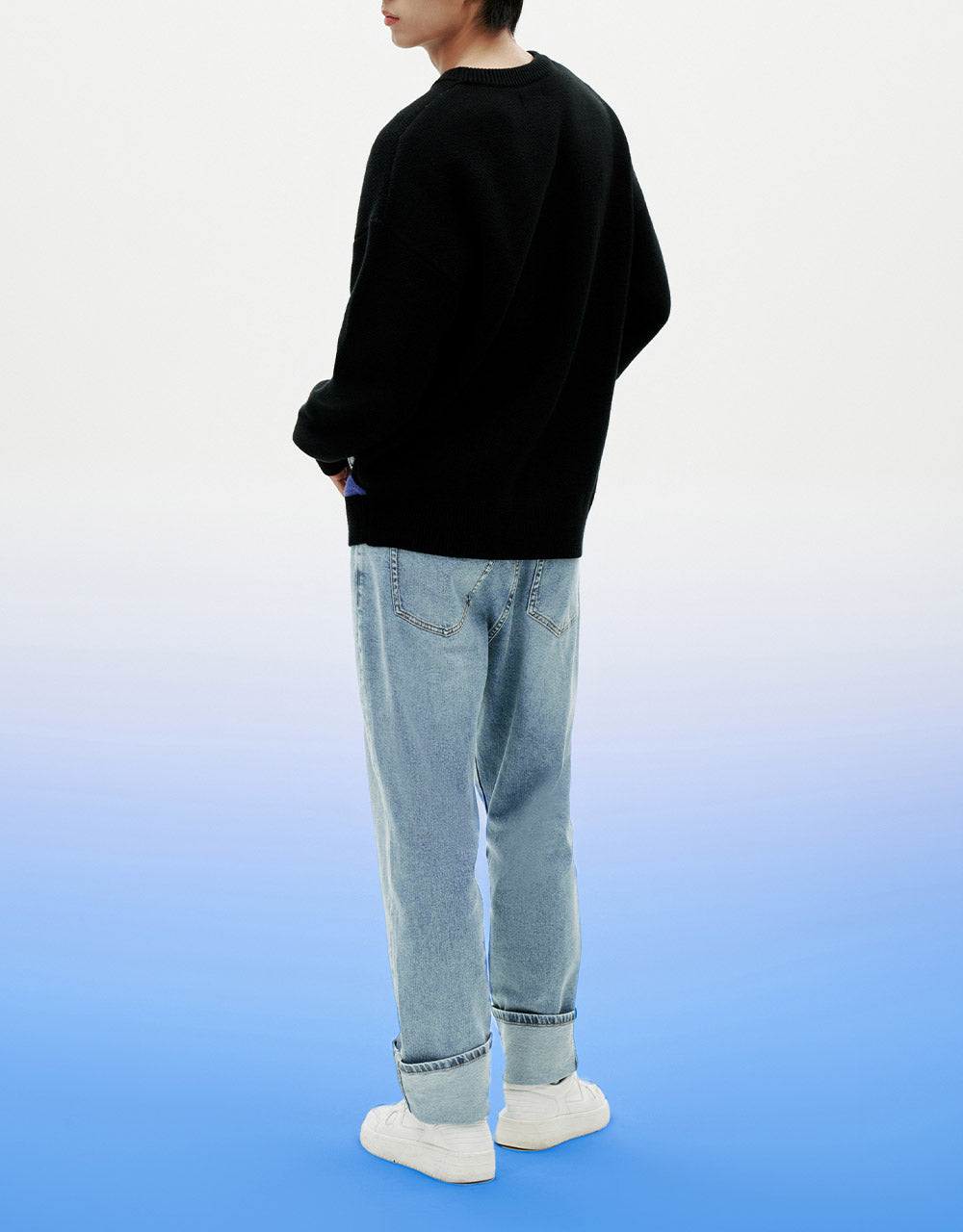 Roll Up Hem Mom Jeans