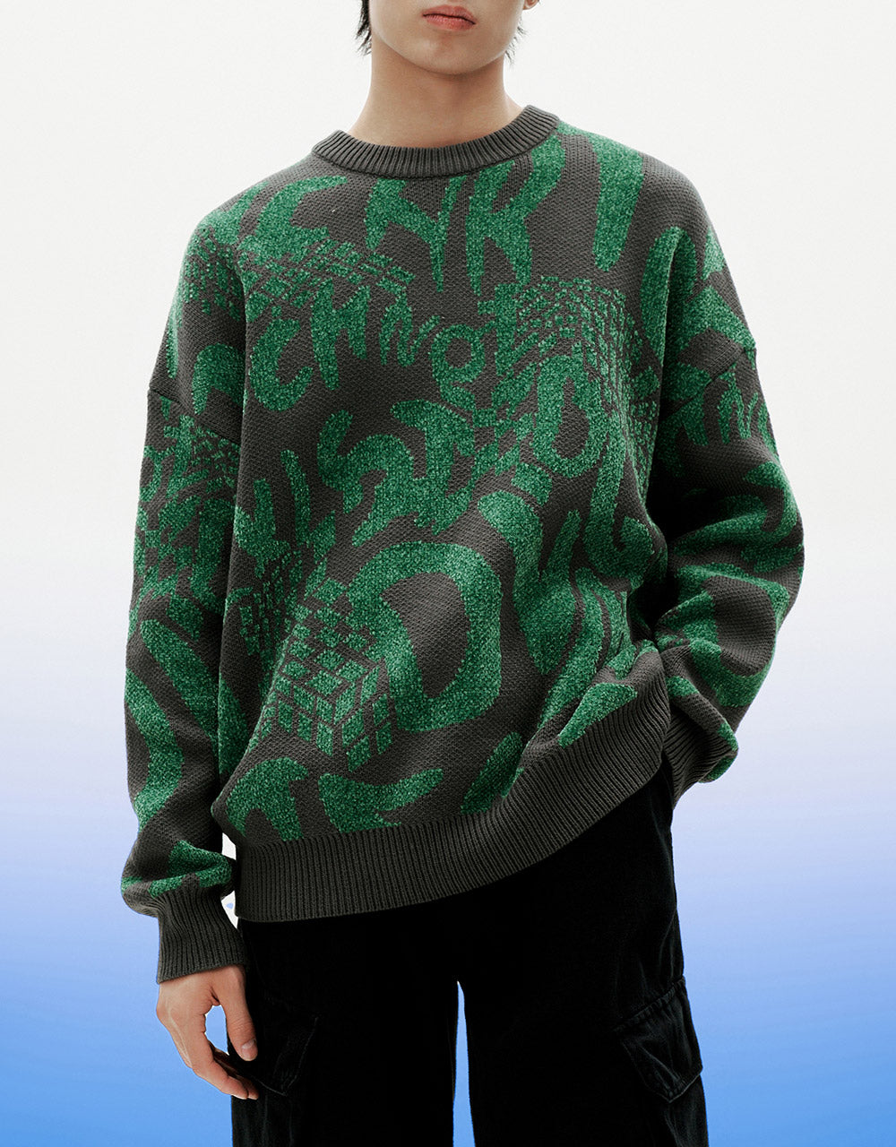 Letter Print Sweater
