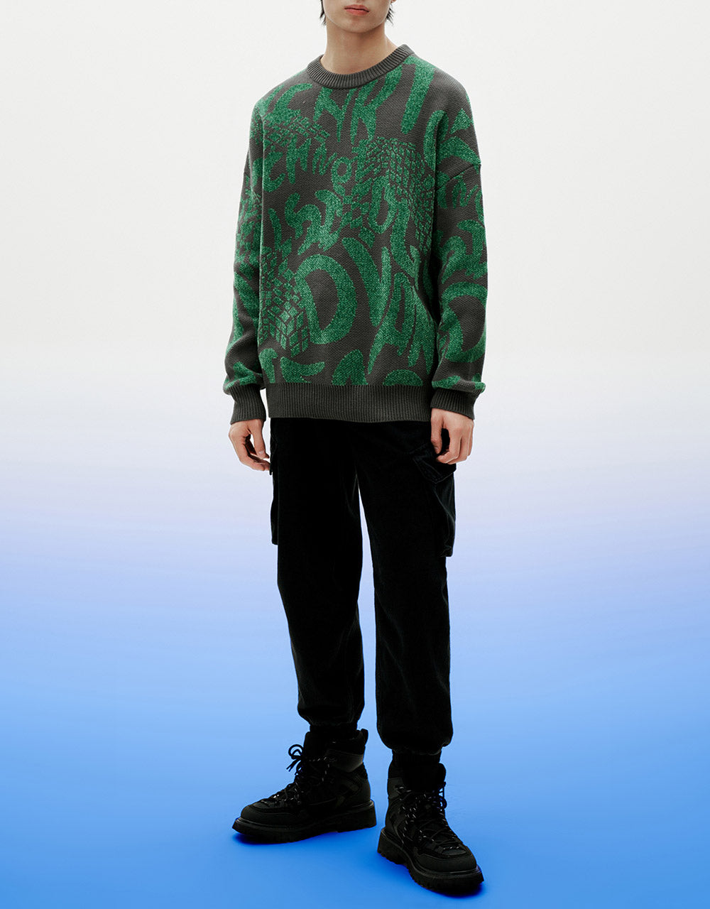 Letter Print Sweater