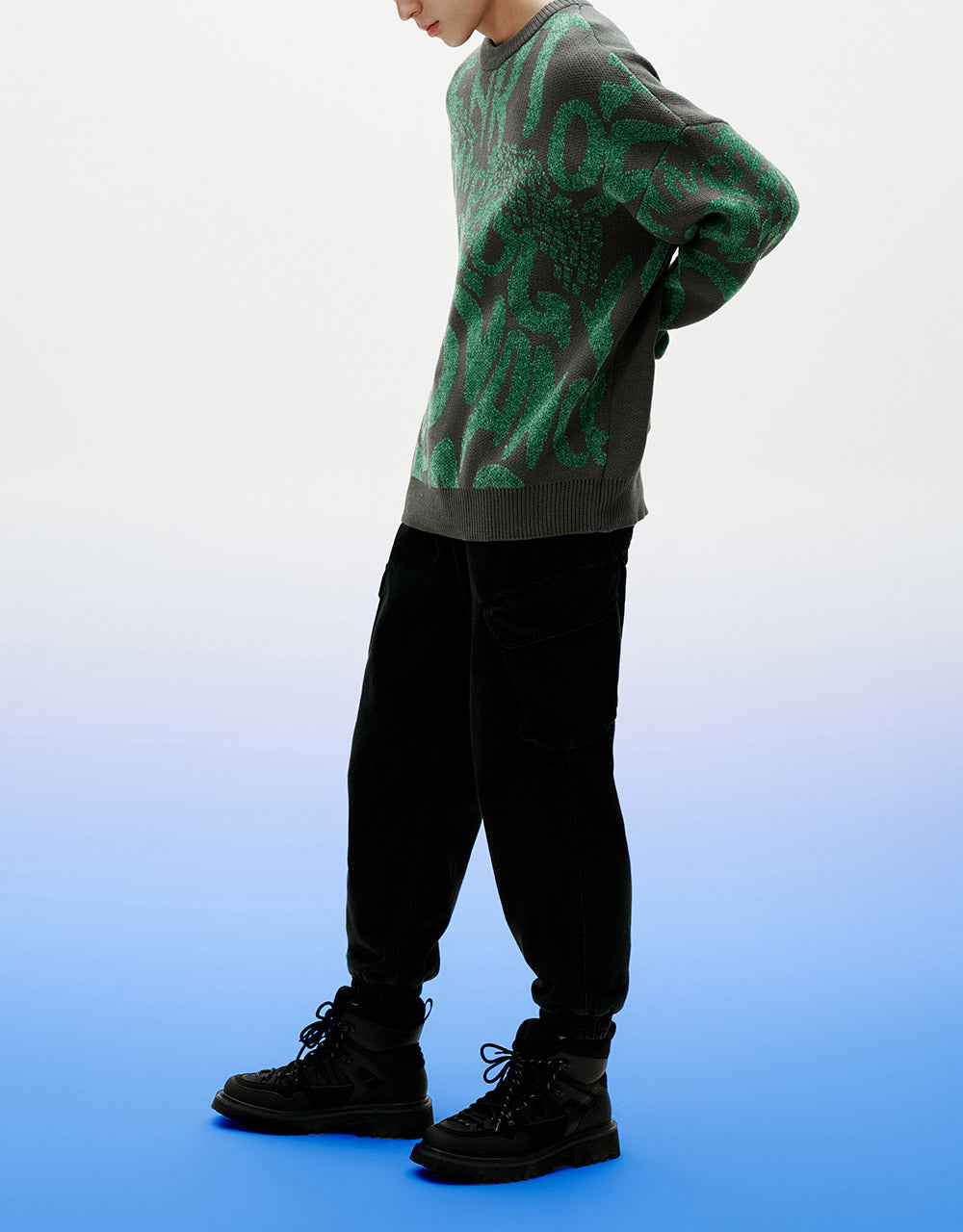 Letter Print Sweater
