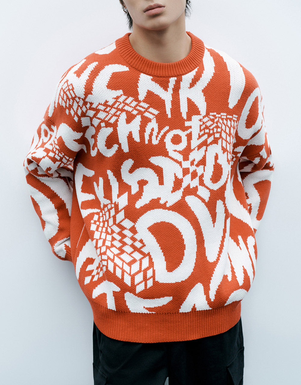 Letter Print Sweater