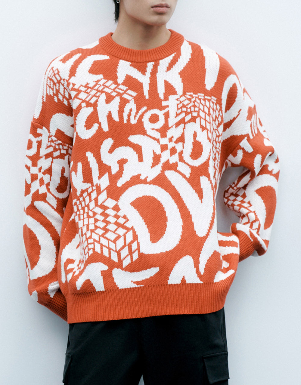Letter Print Sweater