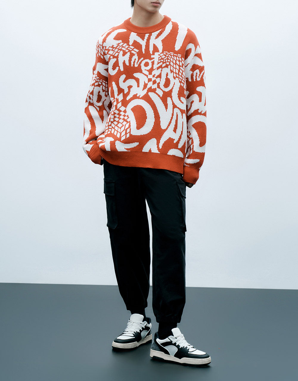 Letter Print Sweater
