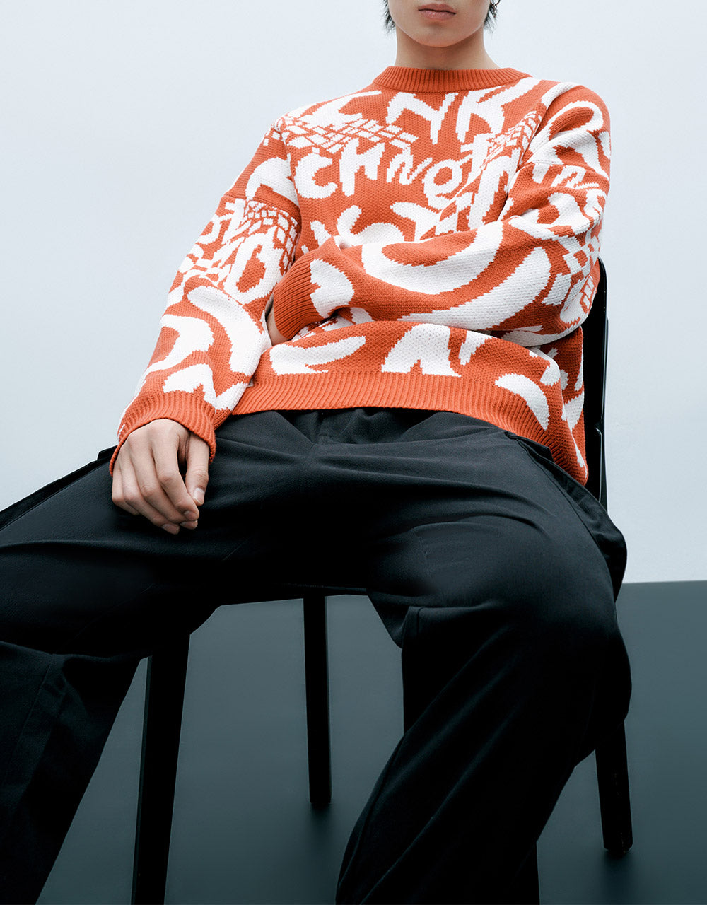 Letter Print Sweater