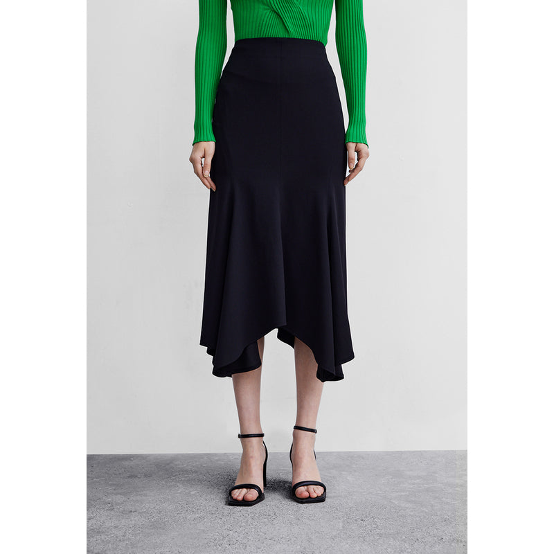 Asymmetrical Midi Skirt