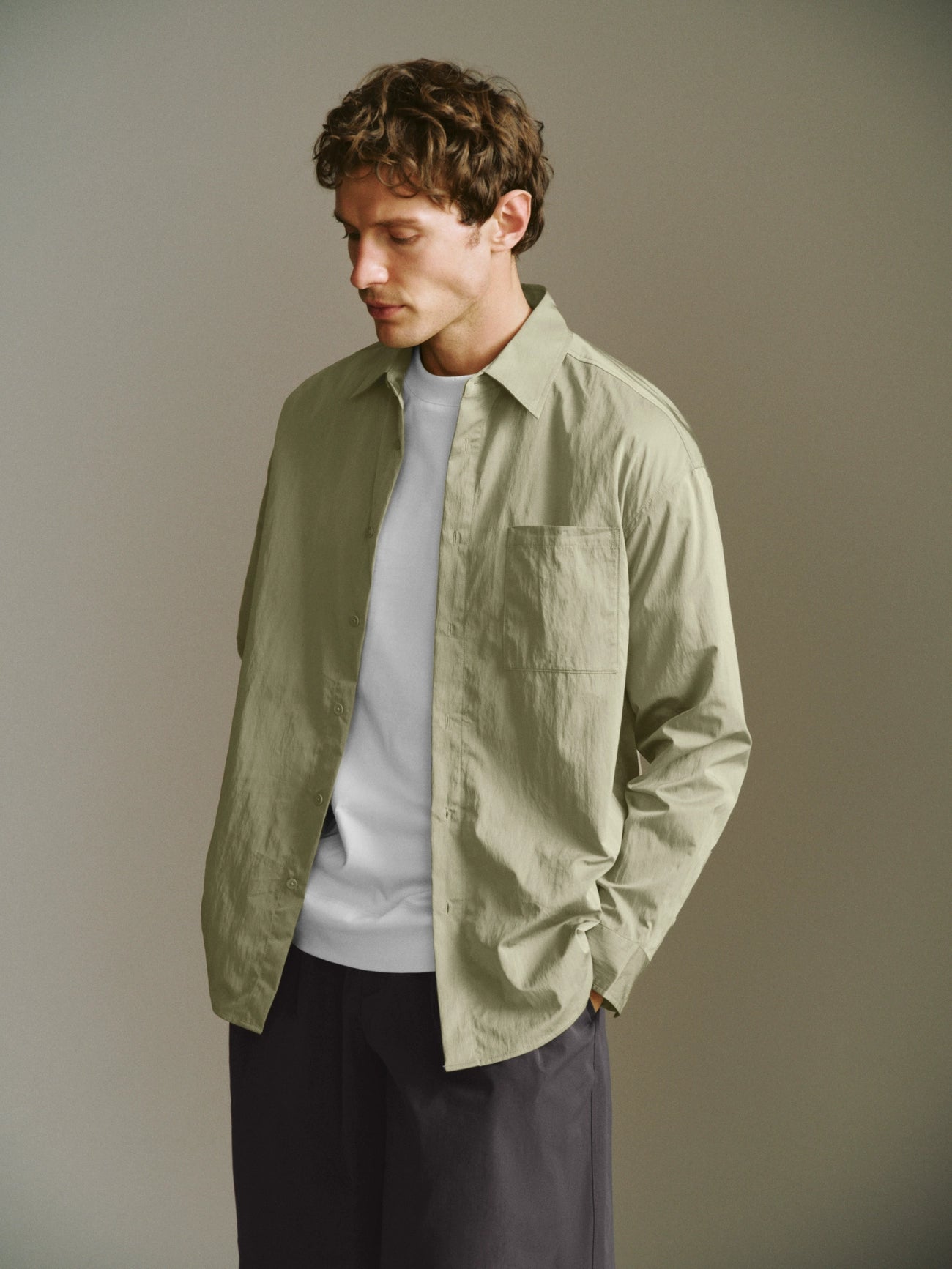 Button Up Loose Shirt