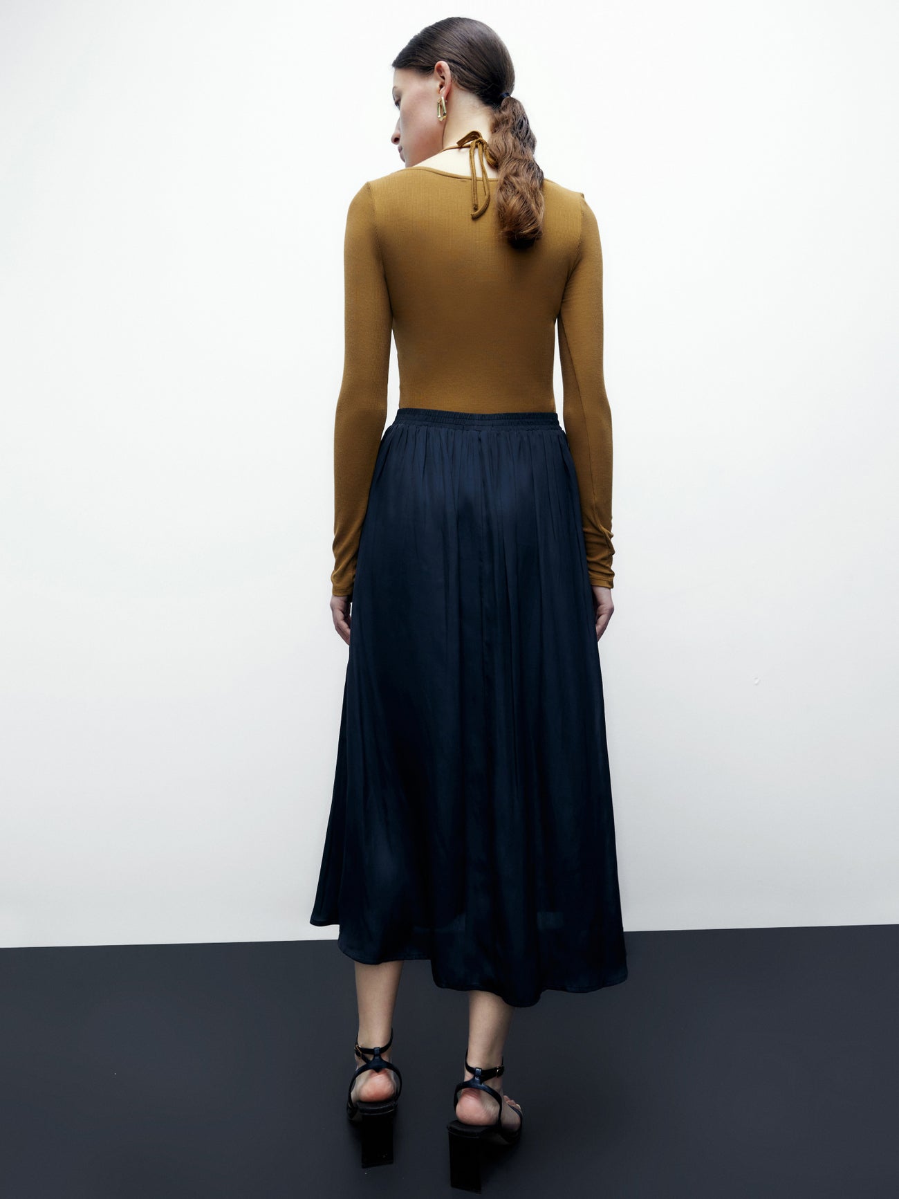 A-Line Midi Skirt
