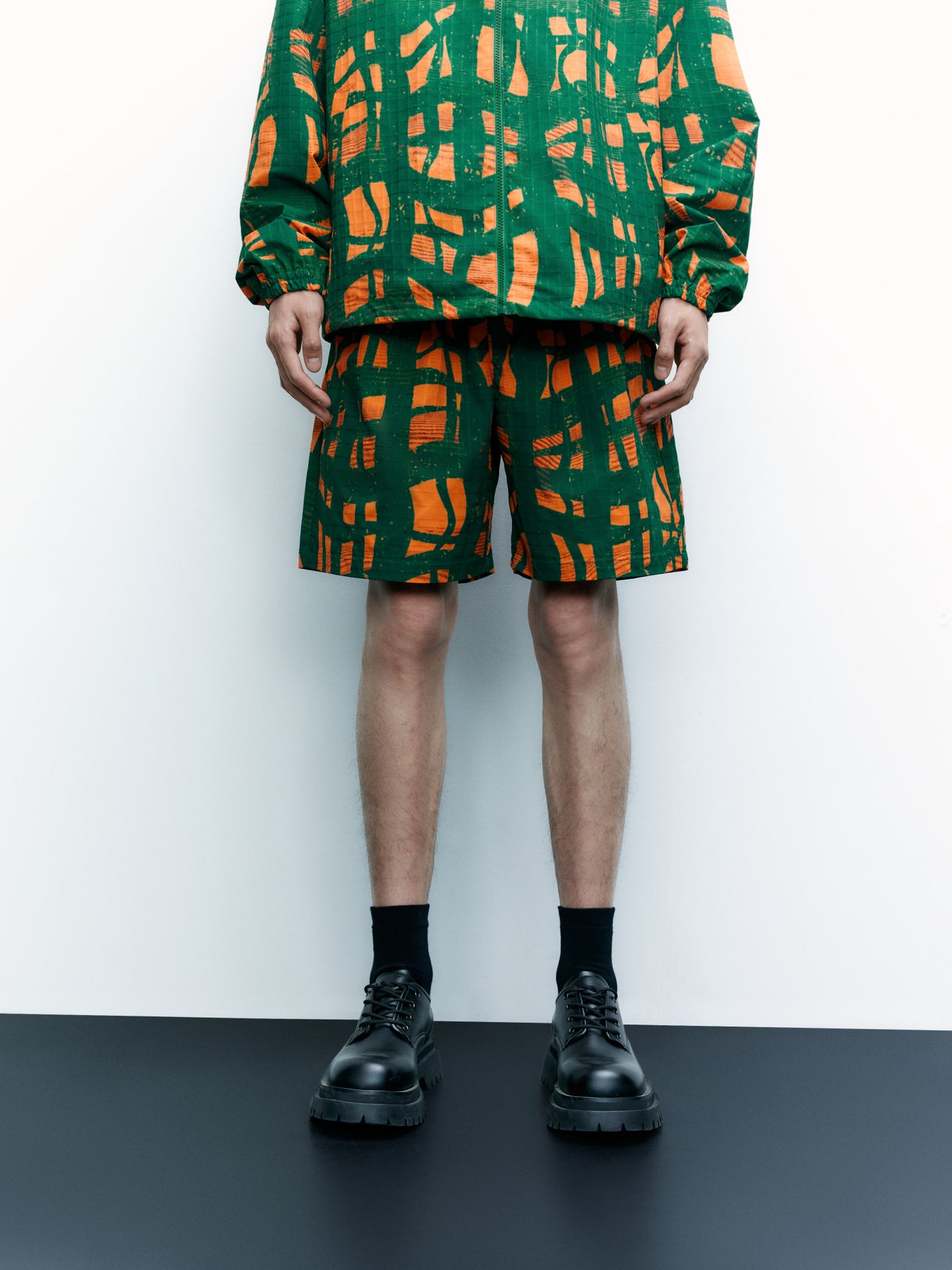 Printed Drawstring Waist Shorts