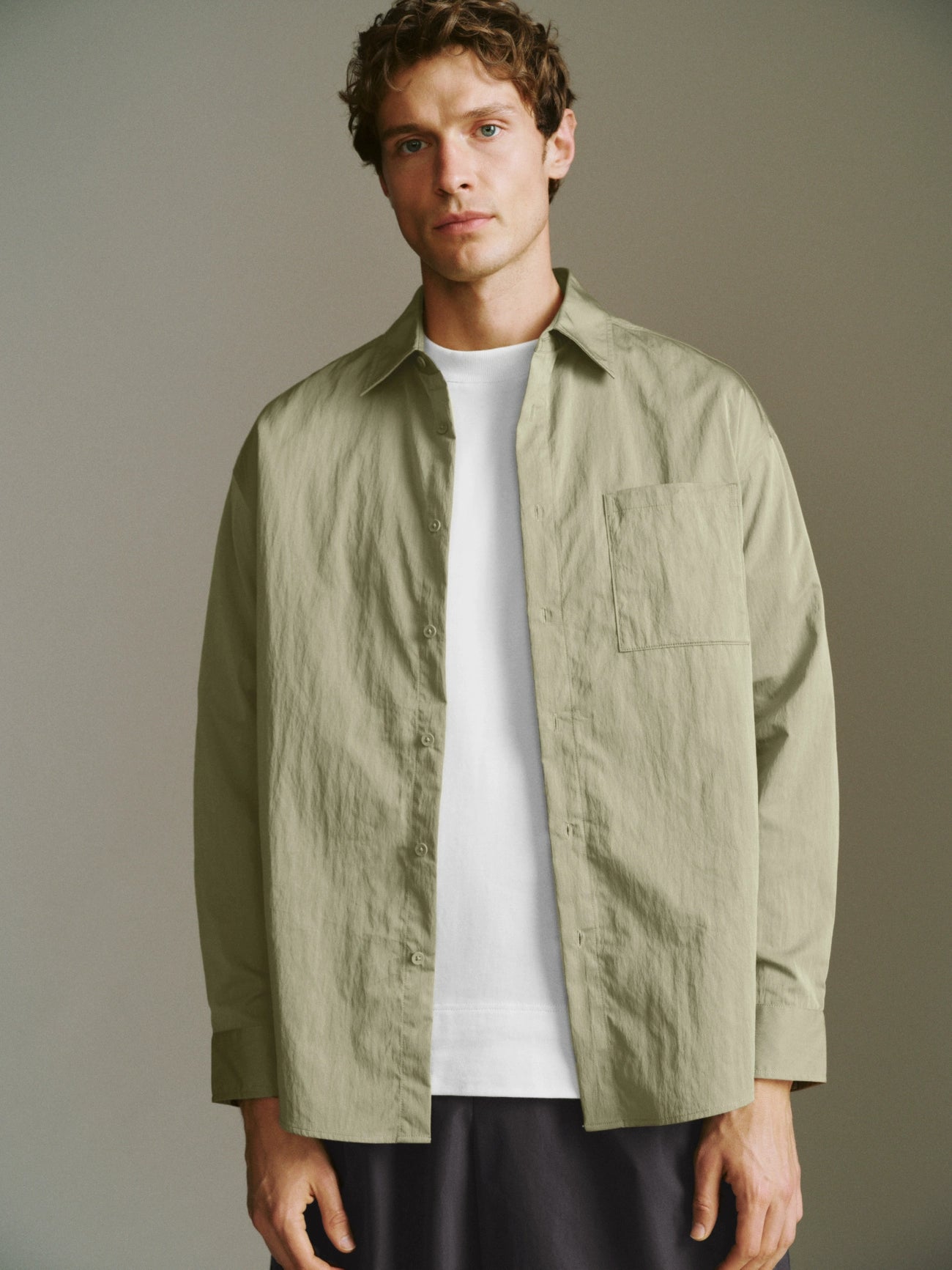 Button Up Loose Shirt