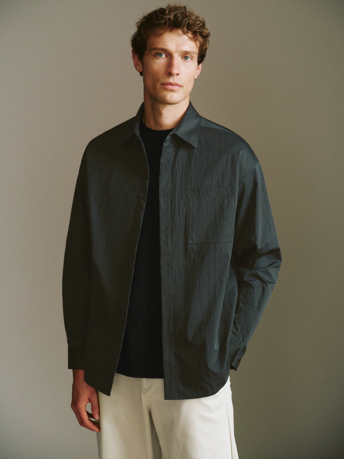 Button Up Loose Shirt