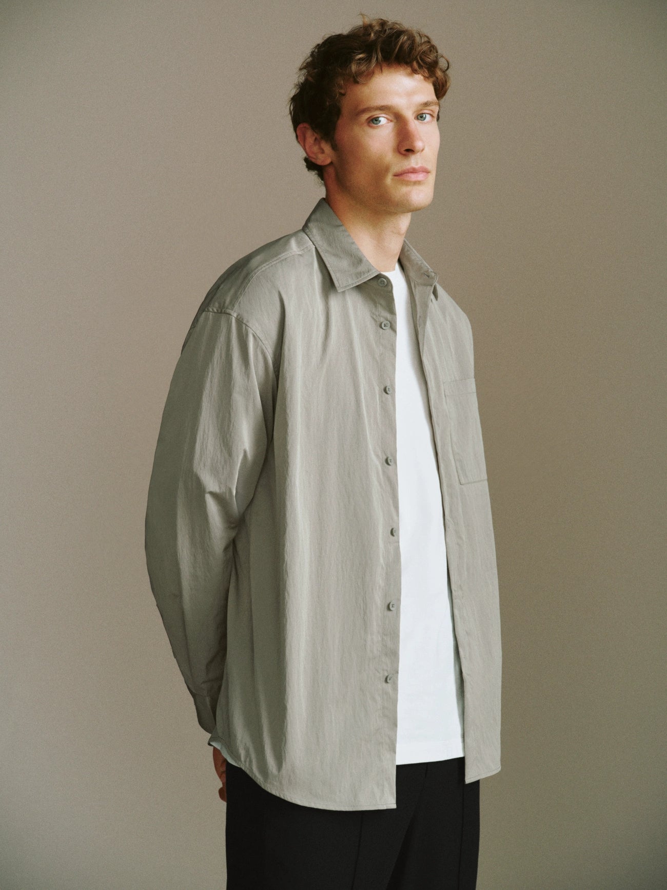 Button Up Loose Shirt