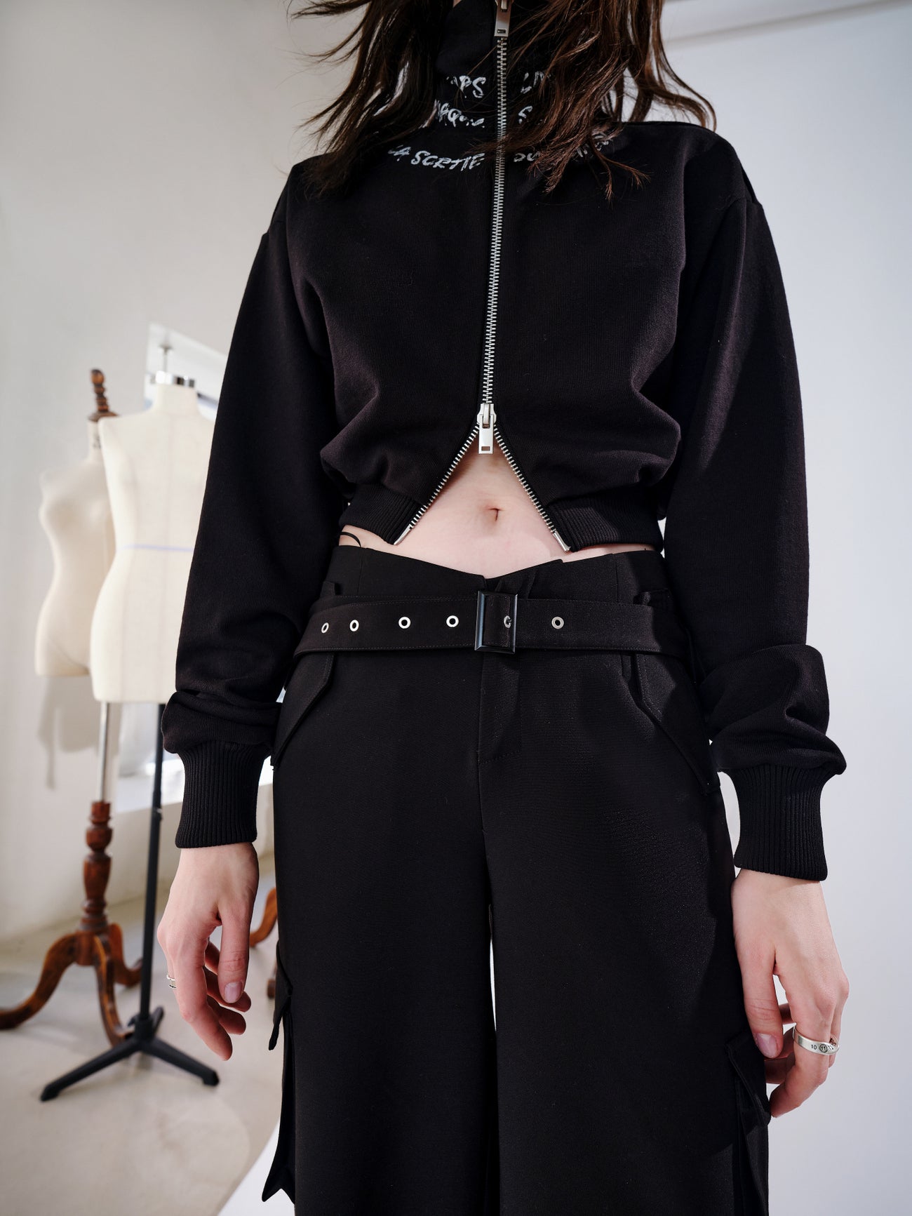Flare Pants With Belt
