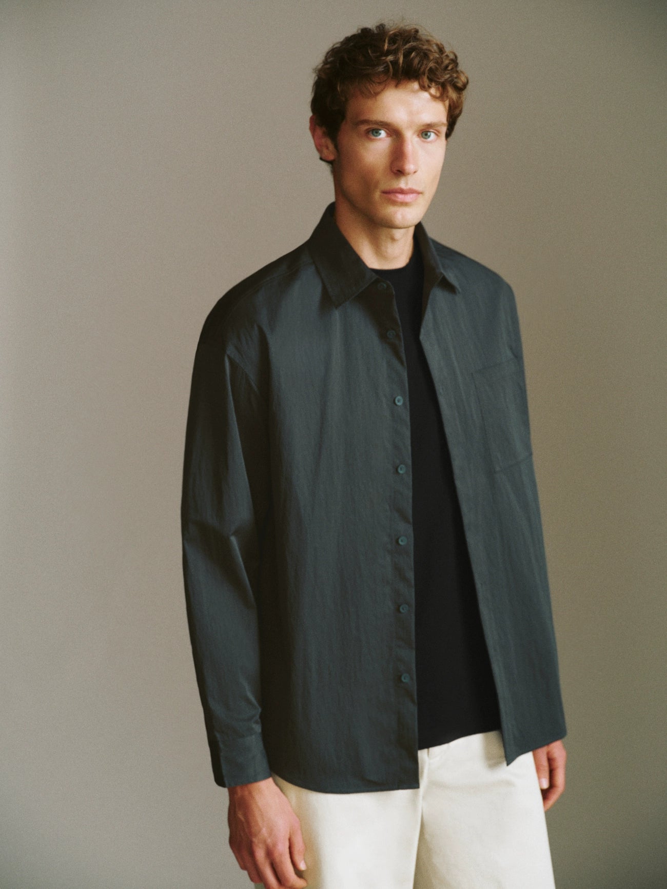 Button Up Loose Shirt