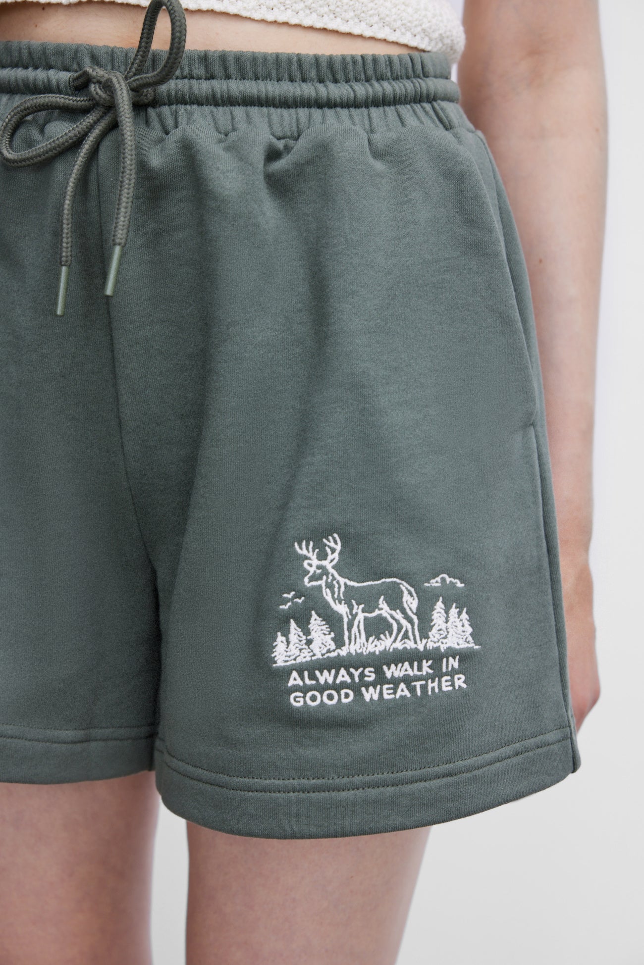 High Waist Printed Shorts