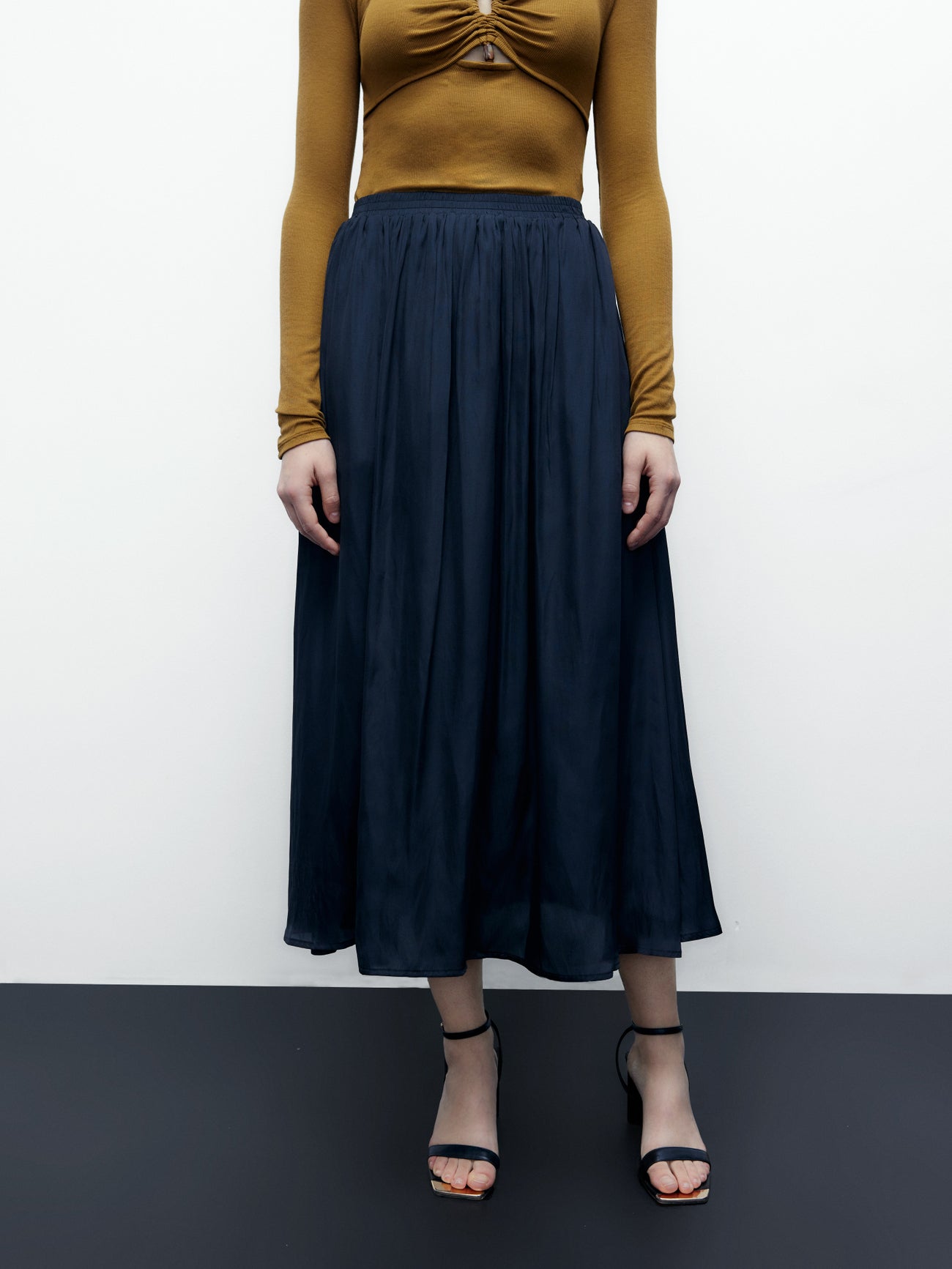 A-Line Midi Skirt