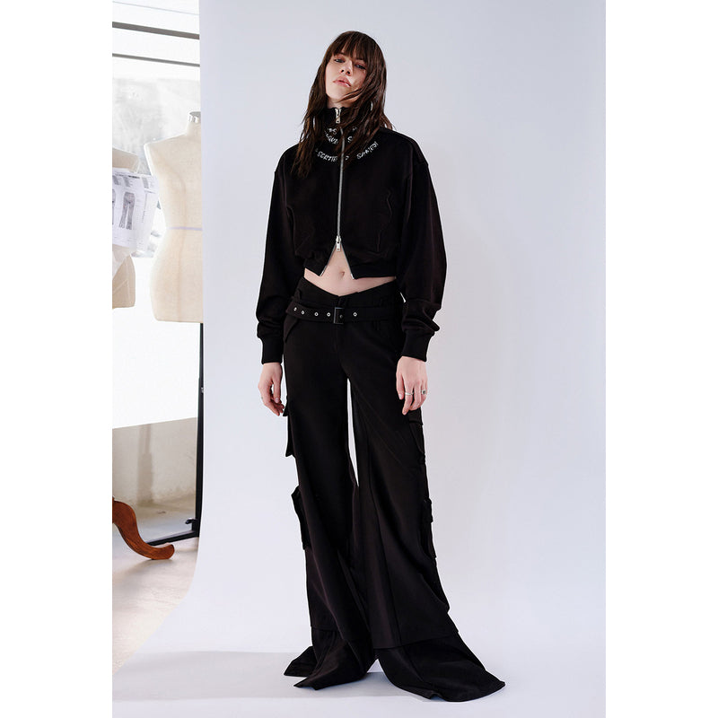 Flare Pants With Belt