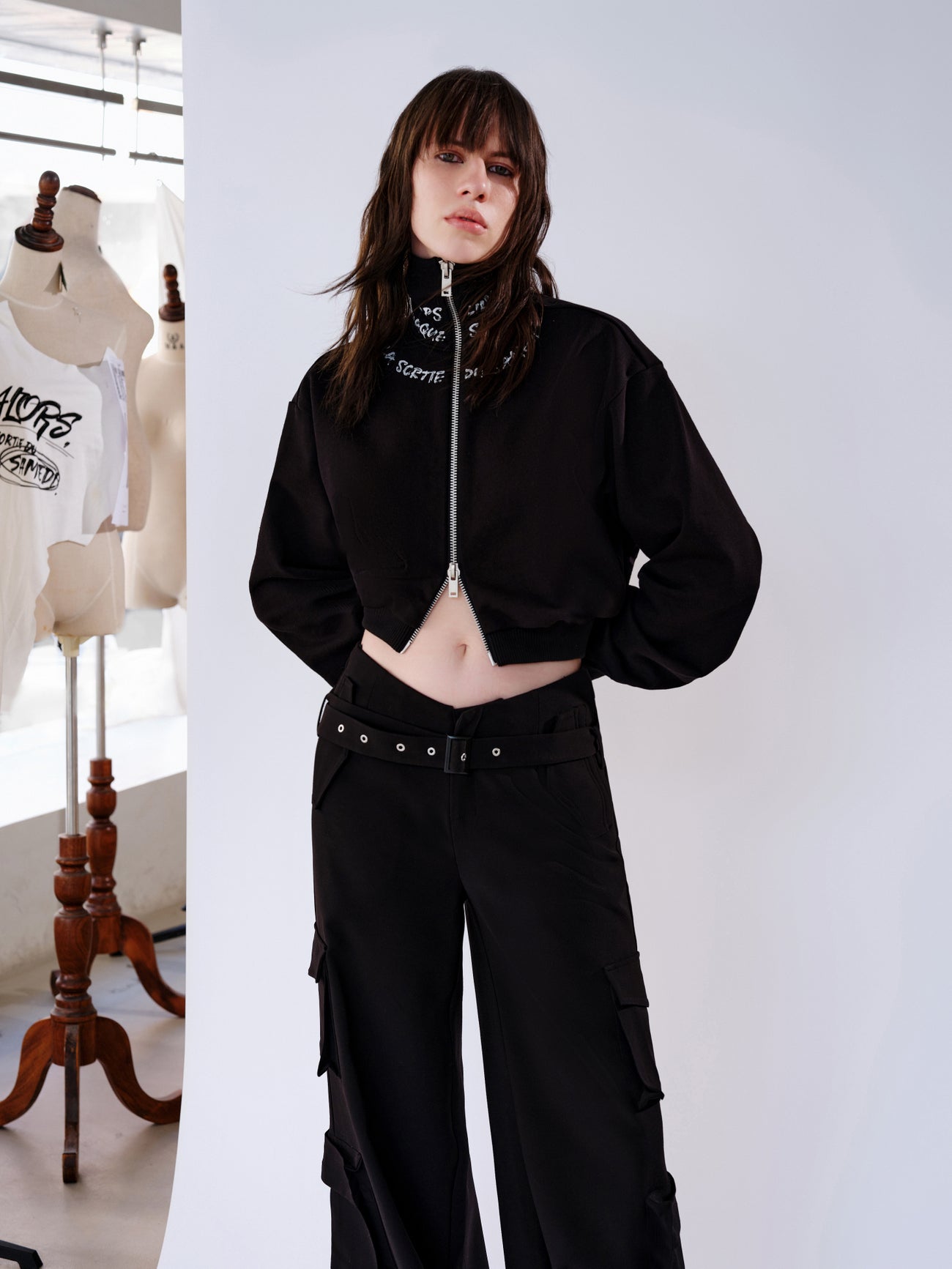 Flare Pants With Belt