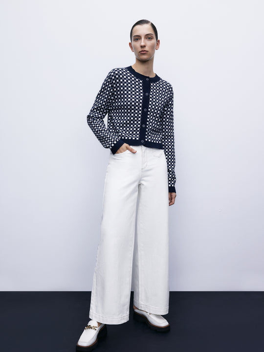 Mid-Waist Straight Jeans