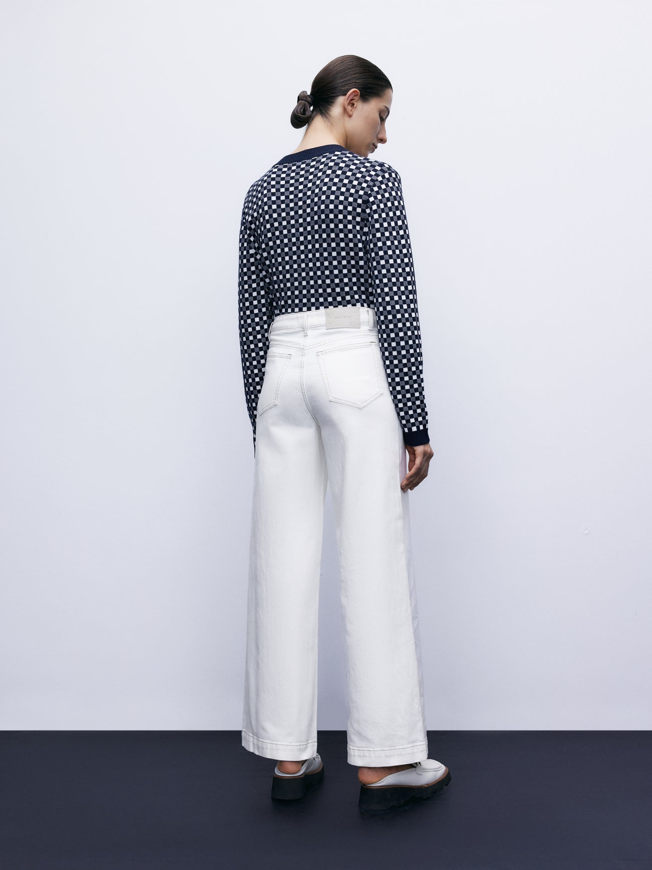 Mid-Waist Straight Jeans