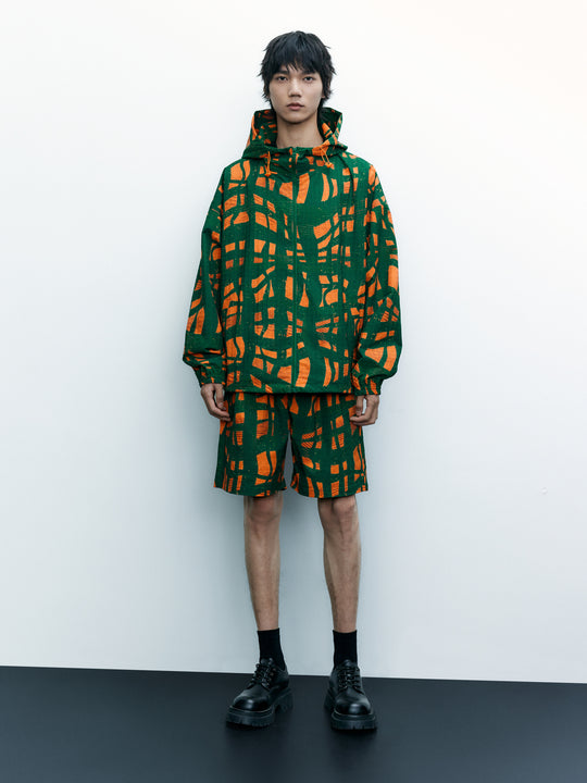 Printed Drawstring Waist Shorts