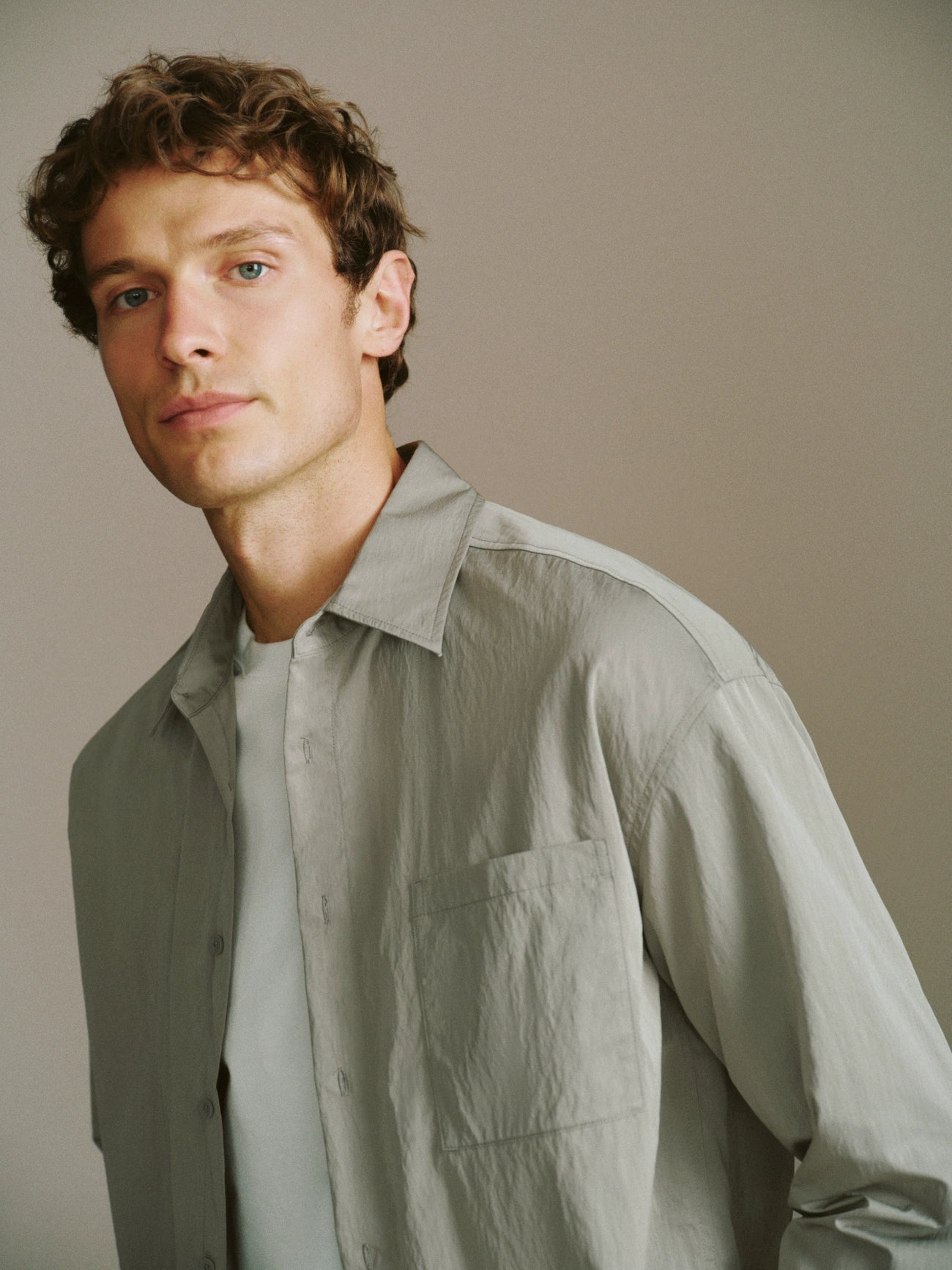 Button Up Loose Shirt