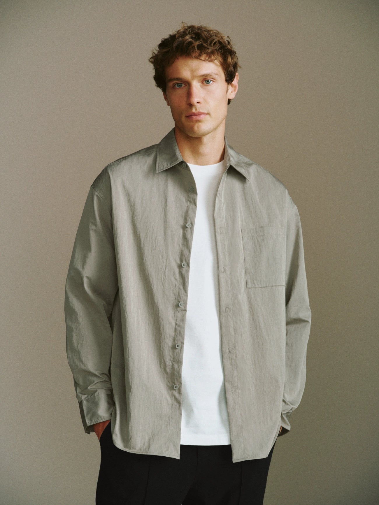 Button Up Loose Shirt