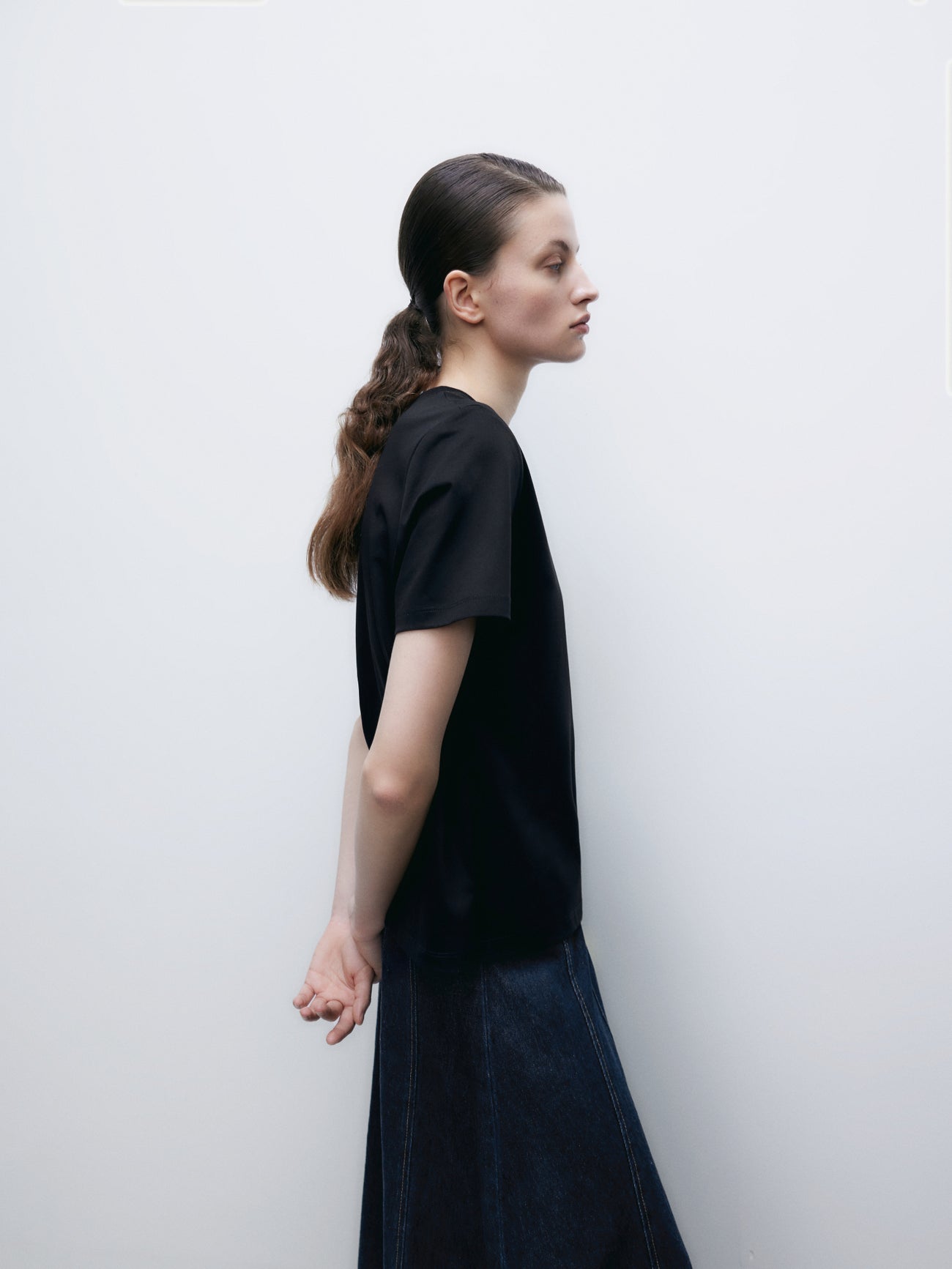 Bow Detail Crew Neck T-Shirt