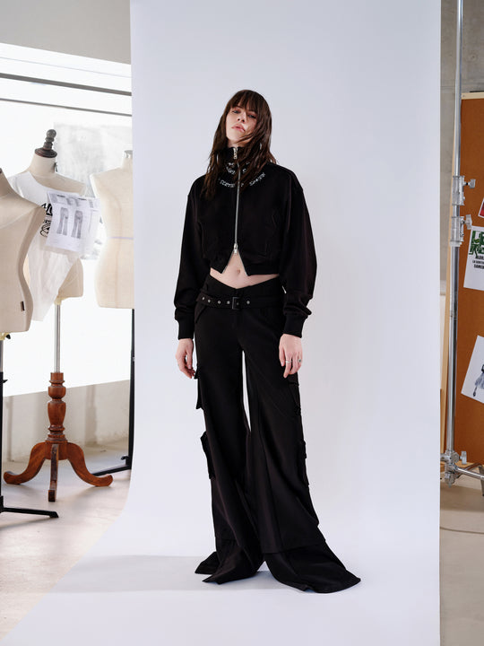 Flare Pants With Belt