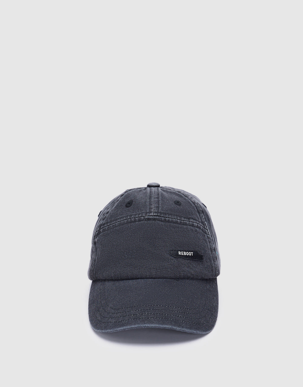 Printed Denim Baseball Cap