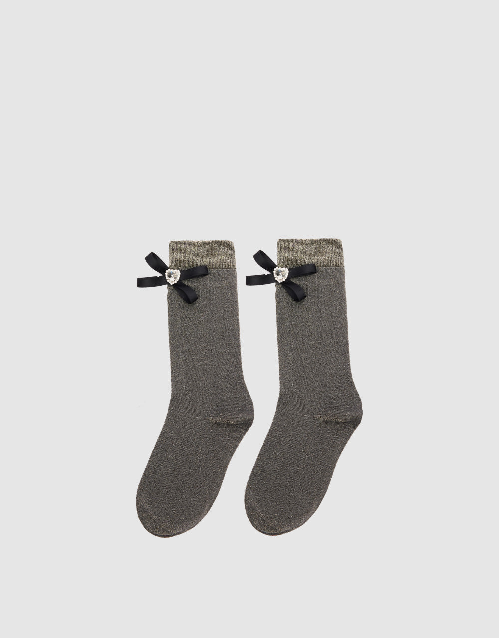 Mid-Length Bow Decor Socks