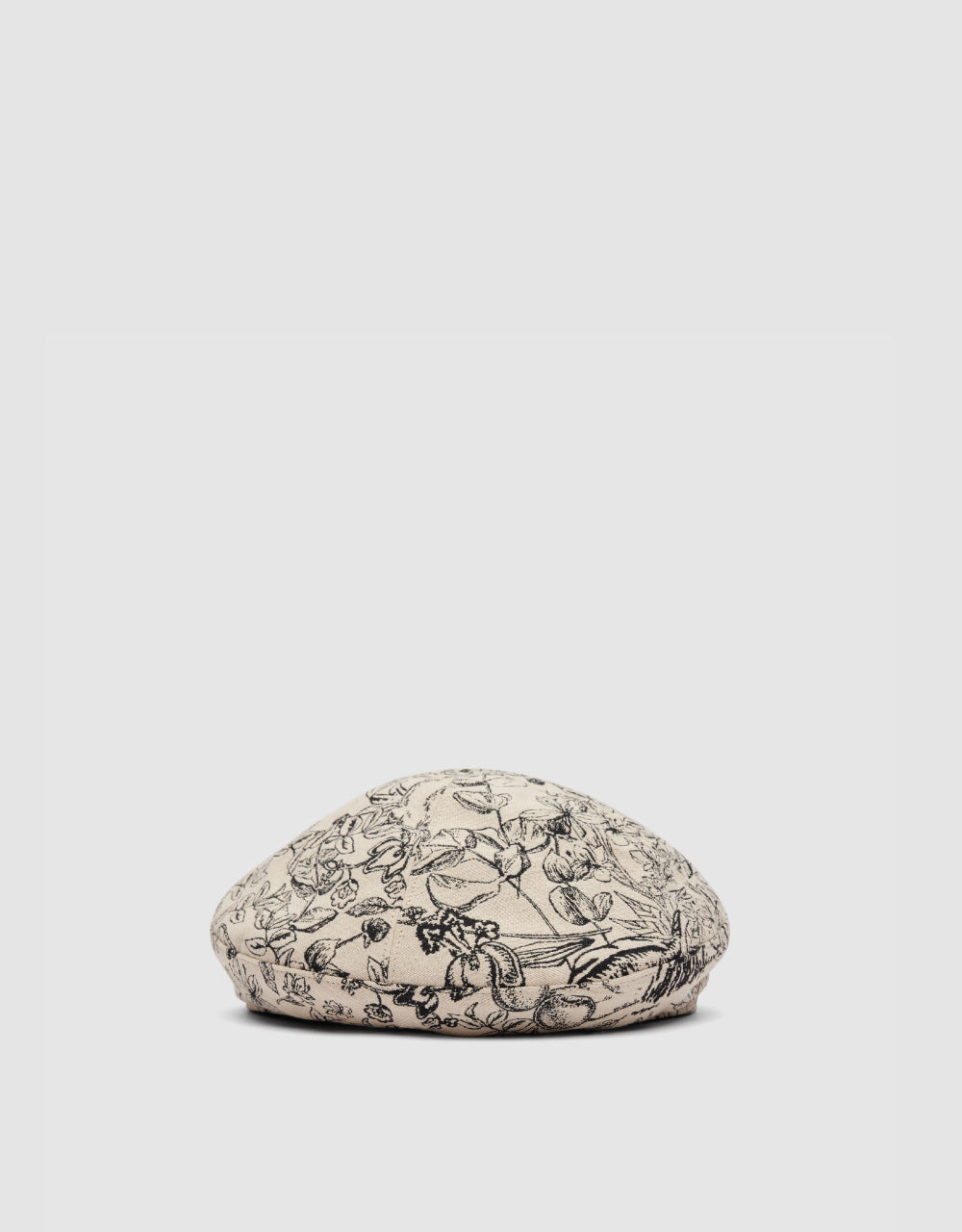 Flower Embroidered Beret
