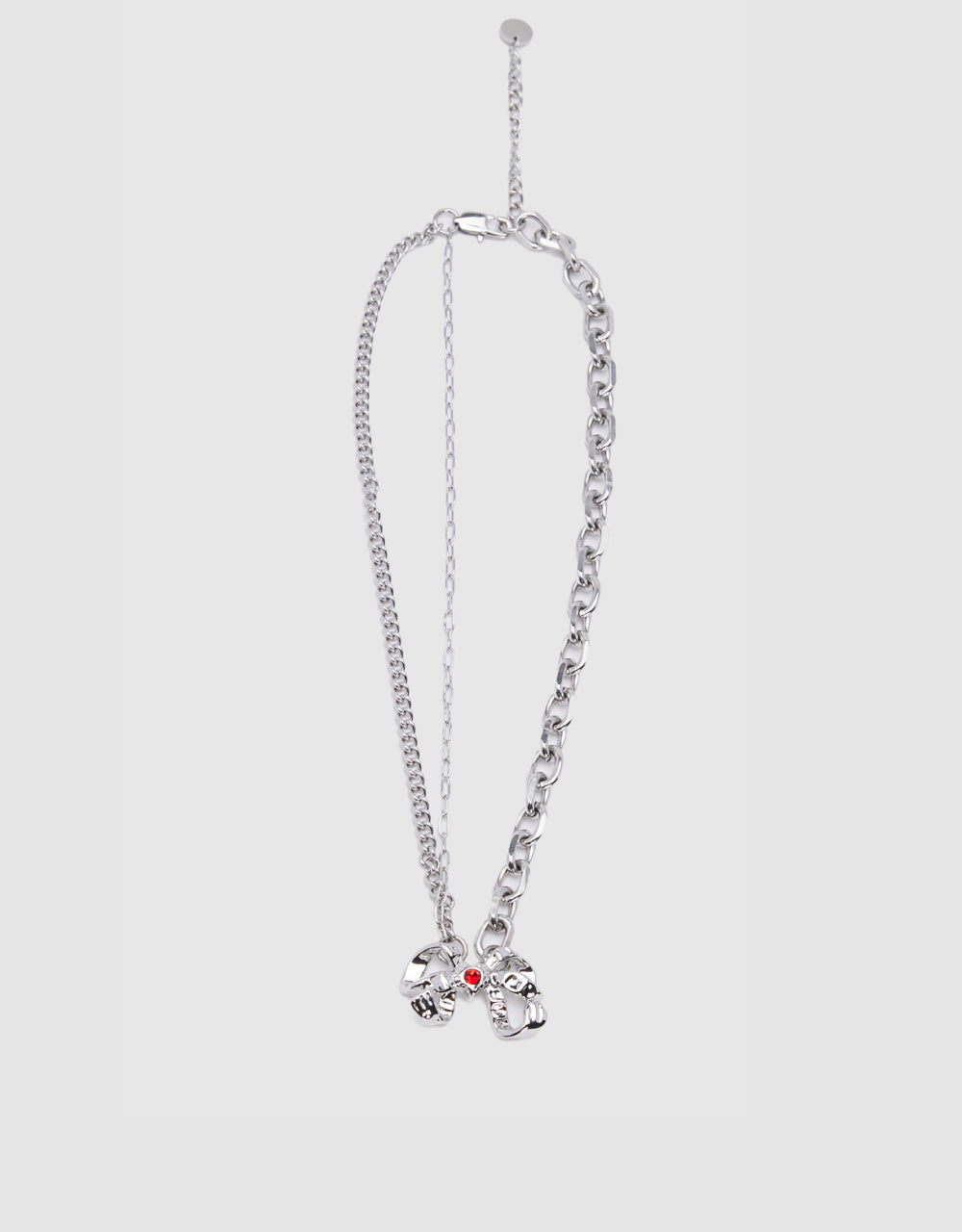 Boe Tie Necklace With Crystal