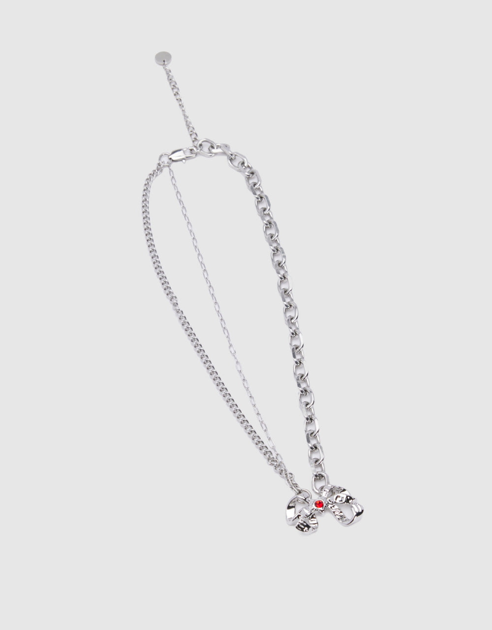 Boe Tie Necklace With Crystal