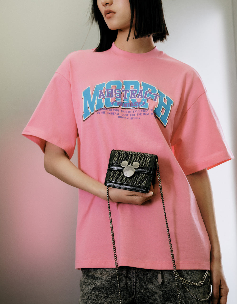 Mickey Mouse Lock Crossbody Bag