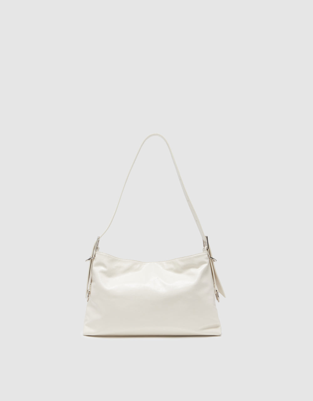 Vegan Leather Shoulder Bag With Pouch